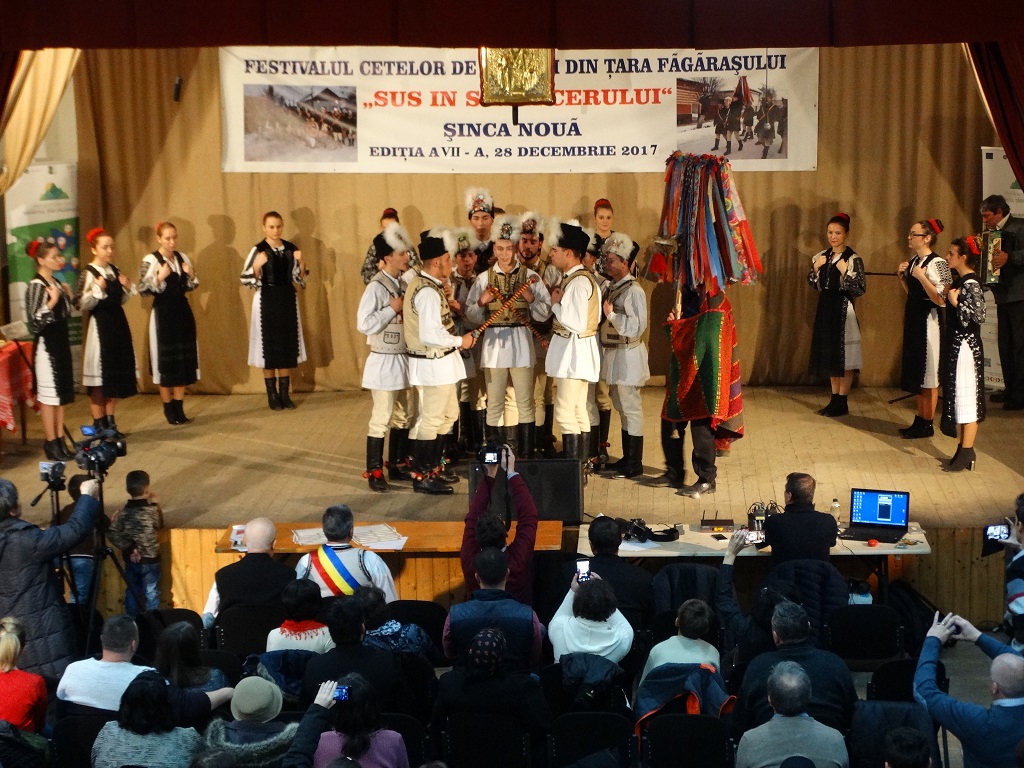 Ceata de Feciori din Sinca Veche, Festivalul Cetelor de Feciori din Tara Fagarasului - Sus in slava cerului, Sinca Noua, 2017
